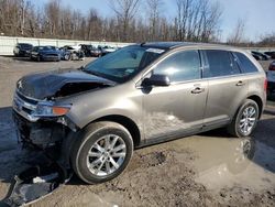 Salvage cars for sale at Leroy, NY auction: 2013 Ford Edge Limited
