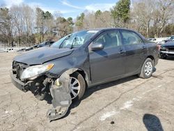 Salvage cars for sale from Copart Austell, GA: 2009 Toyota Corolla Base