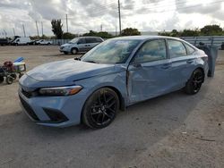 Salvage cars for sale from Copart Miami, FL: 2024 Honda Civic Sport