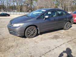 Salvage cars for sale at Austell, GA auction: 2013 Honda Civic LX