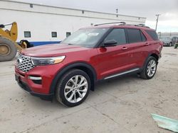 Salvage cars for sale from Copart Farr West, UT: 2022 Ford Explorer Platinum