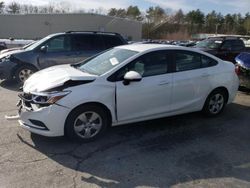 Salvage cars for sale from Copart Exeter, RI: 2017 Chevrolet Cruze LS