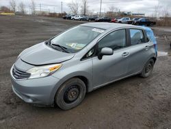 Salvage cars for sale from Copart Montreal Est, QC: 2014 Nissan Versa Note S