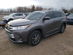Salvage cars for sale at Chalfont, PA auction: 2017 Toyota Highlander SE