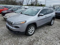 Salvage cars for sale at Bridgeton, MO auction: 2018 Jeep Cherokee Latitude