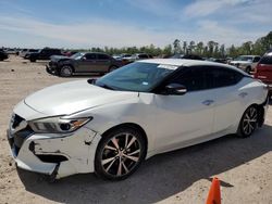 Salvage cars for sale at Houston, TX auction: 2017 Nissan Maxima 3.5S