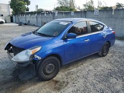 Salvage cars for sale from Copart Opa Locka, FL: 2016 Nissan Versa S