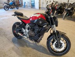 Vehiculos salvage en venta de Copart Candia, NH: 2015 Yamaha FZ07