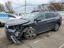 Salvage cars for sale at Moraine, OH auction: 2019 Subaru Ascent Limited