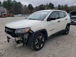 Salvage cars for sale at Mendon, MA auction: 2018 Jeep Compass Sport