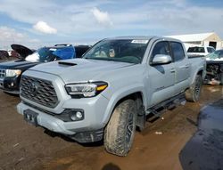 Salvage cars for sale at Brighton, CO auction: 2020 Toyota Tacoma Double Cab