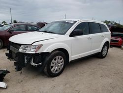 Salvage cars for sale from Copart Riverview, FL: 2014 Dodge Journey SE