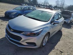 Salvage cars for sale from Copart Madisonville, TN: 2017 Chevrolet Cruze LT