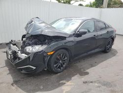 Salvage cars for sale at Miami, FL auction: 2019 Honda Civic LX
