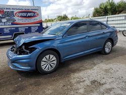Salvage cars for sale at Miami, FL auction: 2019 Volkswagen Jetta S