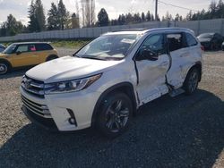 Toyota Highlander salvage cars for sale: 2019 Toyota Highlander Limited