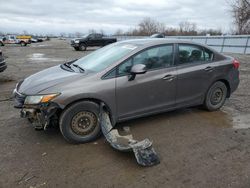 Salvage cars for sale from Copart Ontario Auction, ON: 2012 Honda Civic LX