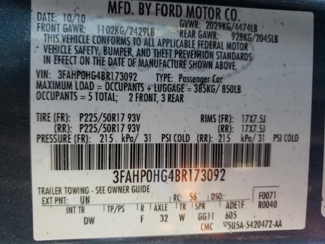 2011 Ford Fusion SE