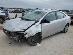 Salvage cars for sale at San Antonio, TX auction: 2016 Toyota Corolla L