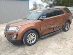 Salvage cars for sale from Copart Midway, FL: 2017 Ford Explorer XLT