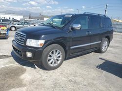 Salvage cars for sale at Sun Valley, CA auction: 2008 Infiniti QX56