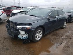 Salvage cars for sale from Copart Elgin, IL: 2018 Chevrolet Malibu LS