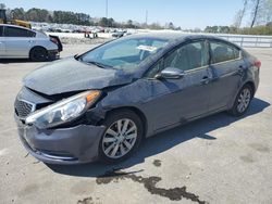 Salvage cars for sale from Copart Dunn, NC: 2015 KIA Forte LX