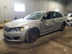 Salvage cars for sale at Franklin, WI auction: 2014 Volkswagen Passat S