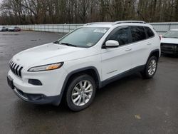 Vehiculos salvage en venta de Copart Glassboro, NJ: 2017 Jeep Cherokee Limited