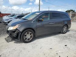 Salvage cars for sale at Homestead, FL auction: 2013 Honda Odyssey EXL