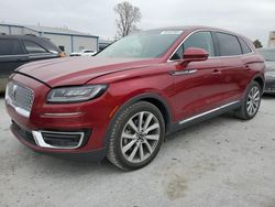 Lincoln Nautilus salvage cars for sale: 2019 Lincoln Nautilus Select