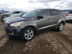 Salvage cars for sale at Woodhaven, MI auction: 2015 Ford Escape SE