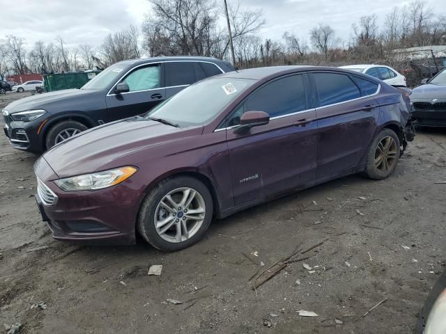 2018 Ford Fusion SE Hybrid