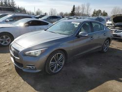Salvage cars for sale from Copart Ontario Auction, ON: 2017 Infiniti Q50 Premium