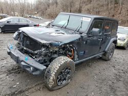 Salvage cars for sale at Marlboro, NY auction: 2022 Jeep Wrangler Unlimited Rubicon 4XE