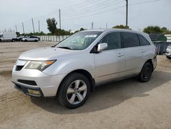 Salvage cars for sale at Miami, FL auction: 2011 Acura MDX Technology