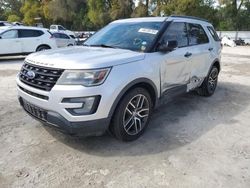 Salvage cars for sale at Ocala, FL auction: 2016 Ford Explorer Sport