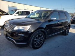 Salvage cars for sale from Copart Haslet, TX: 2018 Ford Explorer Platinum
