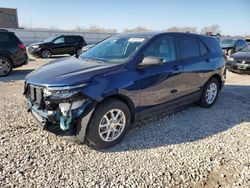 Salvage cars for sale at Kansas City, KS auction: 2022 Chevrolet Equinox LS