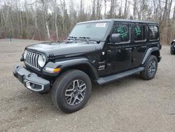 Salvage cars for sale from Copart Bowmanville, ON: 2024 Jeep Wrangler Sahara