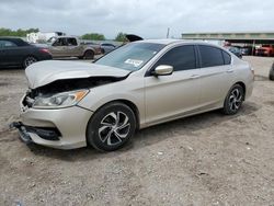 Salvage cars for sale at Houston, TX auction: 2016 Honda Accord LX
