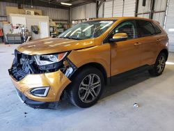 Salvage cars for sale at Kansas City, KS auction: 2016 Ford Edge Titanium