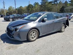 Vehiculos salvage en venta de Copart Savannah, GA: 2017 Toyota Prius