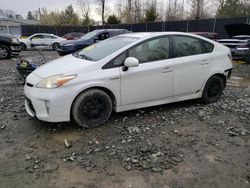 Salvage cars for sale at Waldorf, MD auction: 2012 Toyota Prius