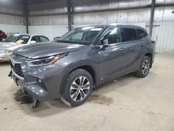 Toyota salvage cars for sale: 2021 Toyota Highlander Hybrid XLE