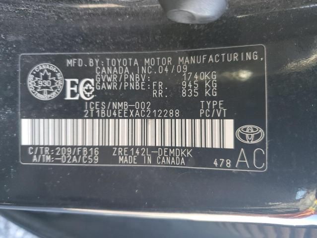 2010 Toyota Corolla Base