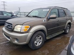 Salvage cars for sale at Elgin, IL auction: 2001 Toyota Sequoia SR5