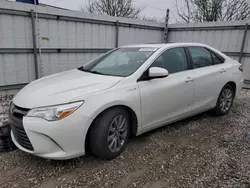 Salvage cars for sale from Copart Walton, KY: 2017 Toyota Camry Hybrid