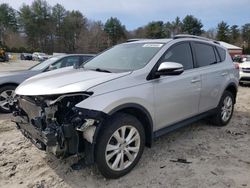 Salvage cars for sale at Mendon, MA auction: 2015 Toyota Rav4 Limited
