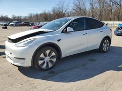 Salvage cars for sale at Ellwood City, PA auction: 2021 Tesla Model Y